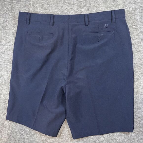 FootJoy Mens Performance Flat Front Zip Fly Casual Golf Shorts Navy Blue Sz 42‎ - Picture 6 of 7